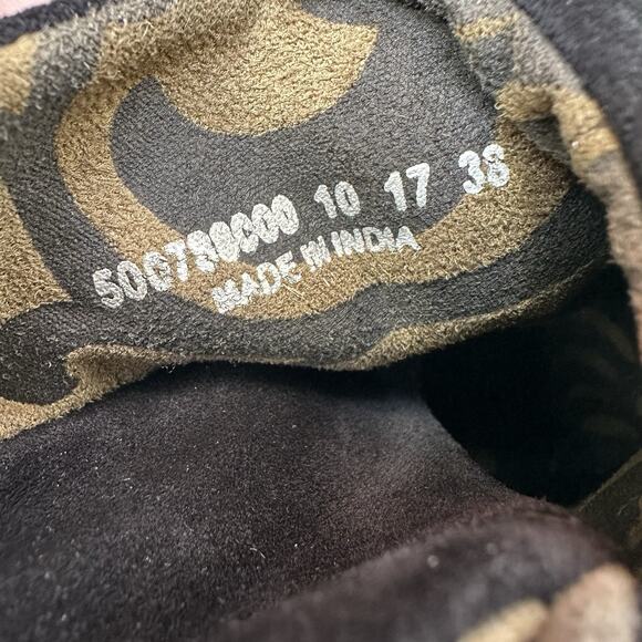 Fly London Boots Yebi‎ Womens Size 10 Black Suede Leather Wedge Booties - Picture 9 of 9